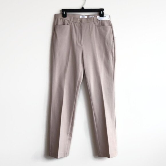 NWT -  Size 8 - Northern Reflections Essential Slim - Ankle Pants - Beige - Picture 1 of 13